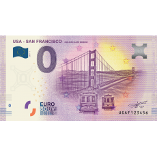 Nota 0€ Usa - San Francisco Golden Gate Bridge 2019-1